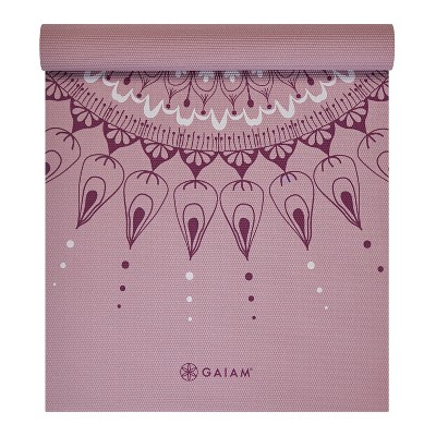 Gaiam Premium Yoga Mat - Pink Athenian (6mm) : Target