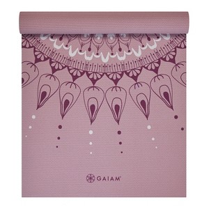 Gaiam Printed Yoga Mat - (4mm) - 1 of 4