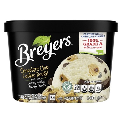 Breyers Chocolate Chip Cookie Dough Frozen Dairy Dessert - 48oz