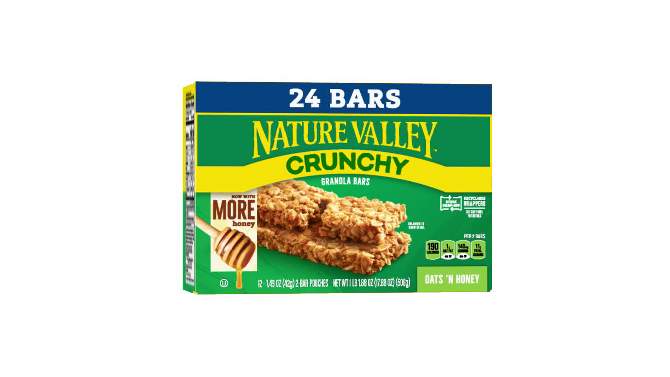 Nature Valley Crunchy Oats &#39;N Honey Granola Bars - 24ct, 2 of 18, play video