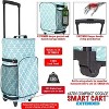 dbest Ultra Compact Smart Cart Cooler Extended Insulated Collapsible Rolling Tailgate BBQ Beach Summer - Moroccan tile - 3 of 4
