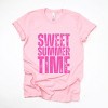 Simply Sage Market Sweet Summer Time Block Distressed Short Sleeve Tee - 2 of 4