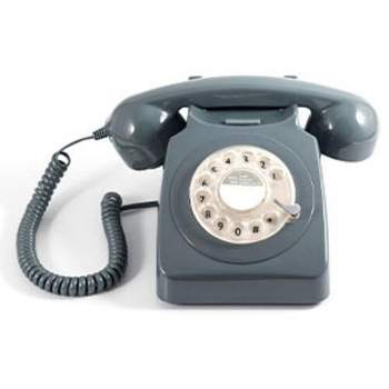 GPO Retro GPO746RGY 746 Desktop Rotary Dial Telephone - Grey