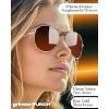 grinderPUNCH Retro Classic Aviator Sunglasses (Black) - 4 of 4