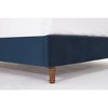 Kumasinova Velvet Queen/King Bed Frame,Upholstered Bed Frames with Nailhead Trim Wingback,Platform Bed with 54" High Headboard for Adult,Teen,Children - 4 of 4