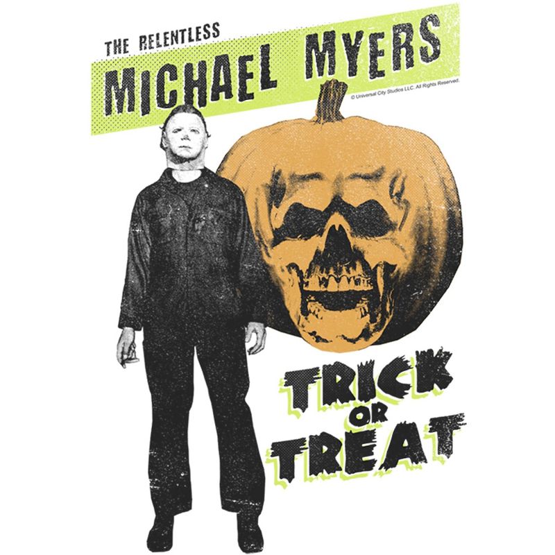 Men's Halloween II The Relentless Michael Myers Sequel Pumpkin T-Shirt, 2 of 6