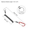 Unique Bargains Retractable Flexible Waterproof Rustproof Lanyard Safety Cord Spiral Lanyard 2 Pcs - 2 of 4
