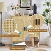 TIRAMISUBEST Kitchen storage cabinets with rattan decorative doors, buffets, wine cabinets, dining rooms, hallways - 4 of 4