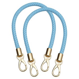 Unique Bargains PU Leather Braided Fashion Women's Handbag Purse Strap 2 Pcs - 1 of 4