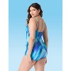 Roxanne Bandeau Summer Sky Sarong One Piece Swimsuit - 2 of 3