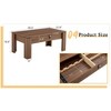 NicBex 39.3" Multifunctional MDF Coffee Table with Password Lock&Drink Storage,Luxurious Cocktail Table for Living Room&Dning Room,Walnut - 2 of 4