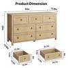 Rattan Dresser with Drawers, Chest of Drawers for Bedroom and Living Room - 2 of 4