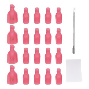 Unique Bargains Women's Durable Nail Art Removal Clip Kit 1 Set - 1 of 4