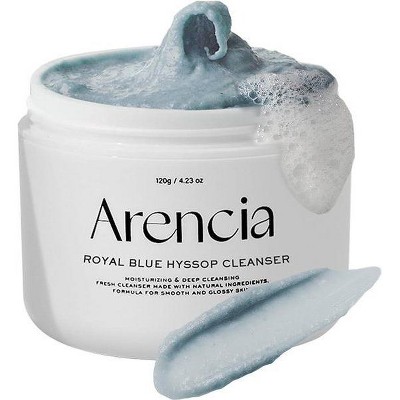 Arencia Artisans Royal Blue Hyssop Brightening & Deep Cleansing Face Scrub & Exfoliator (4.23 oz) Reveal Brighter Facial Skin
