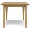 Sapphtopaz Dining Table Kitchen Table 60" Wooden Rectangular Dining Table with Wood Legs for Kitchen, Dining Room - 4 of 4
