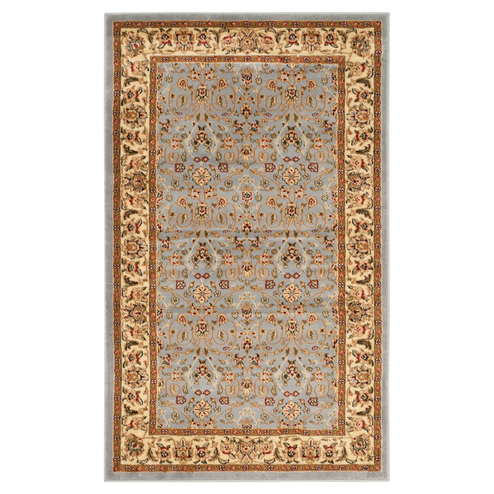 3'3inx5'3in Geometric Accent Rug Light Blue/Ivory - Safavieh