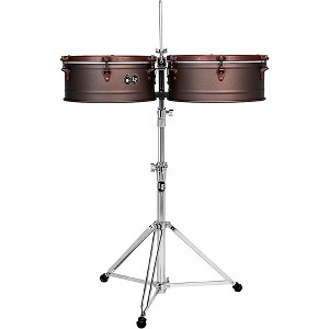 LP LP 60th Anniversary Timbales with Rustic Bronze hardware 14 in./15 in. Antique Bronze Finish - 1 of 4