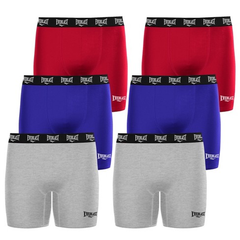 6 Pack Everlast Mens Boxer Briefs Breathable Cotton Underwear For Men Cotton Stretch Mens Underwear