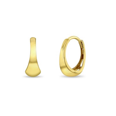 Girls' Teardrop 7mm 14k Yellow Gold Hoop Earrings - In Season Jewelry