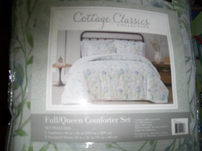 Full/Queen 3pc Field Floral Comforter Set - Cottage Classics