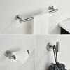 OUTSUPPLY 3 Pieces Bathroom Hardware Accessories Set, Towel Bar, Toilet Paper Holder, Robe Towel Hooks - 2 of 4