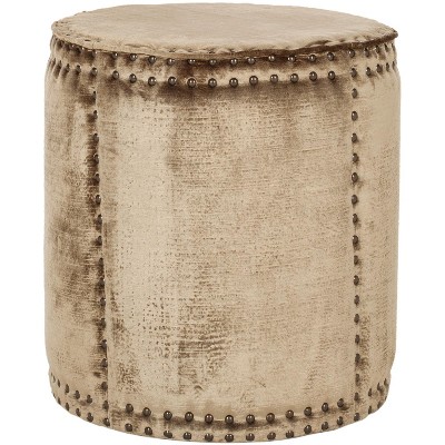 Paula Ottoman with Nail Heads  - Safavieh