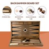 GSE Premium Wooden Inlay Backgammon Board Game Set - 2 of 4