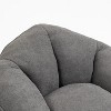 40'' Bedding Bean Bag Sofa Chair High Pressure Foam Bean Bag Chair Gray - 4 of 4