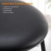 Bencmate Dining Chairs, Counter Stools Set Of 4, Bar Stools, Faux Leather Counter Stool With Rattan Backrest, For Home, Black, 15.6"*16.5"*33" - 4 of 4