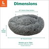 FurHaven Calming Cuddler Long Fur Donut Dog Bed - 2 of 4