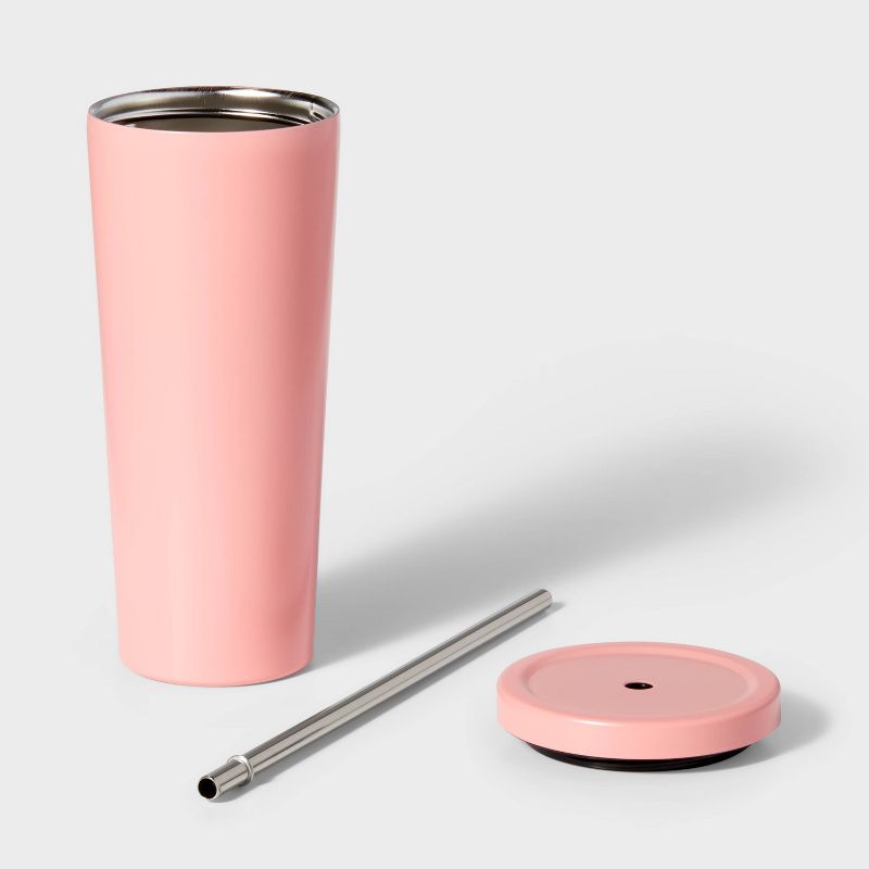 20oz Stainless Steel Tumbler with Straw - Sun Squad™, 2 of 4