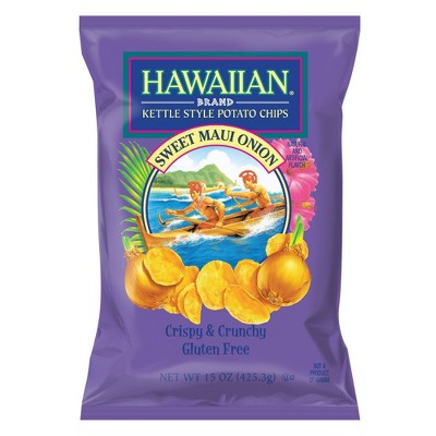 Hawaiian Sweet Maui Onion Kettle Style Potato Chips - 13oz