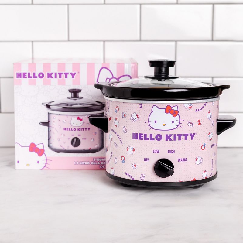 Uncanny Brands Hello Kitty 2 QT Slow Cooker, 3 of 10