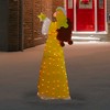 Northlight 72" Lighted 2D Yellow Chenille Angel Outdoor Christmas Decoration - 2 of 4
