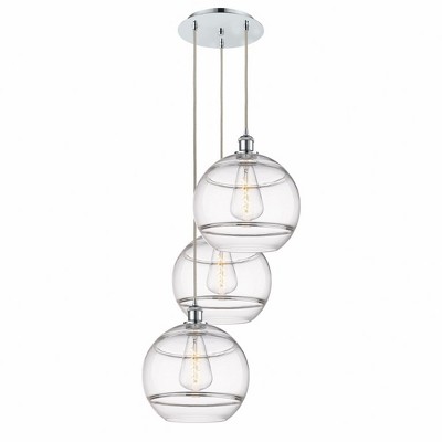 Rochester - 3 Light Cord Hung Multi Pendant In Industrial Style-40.88 Inches Tall and 18.5 Inches Wide