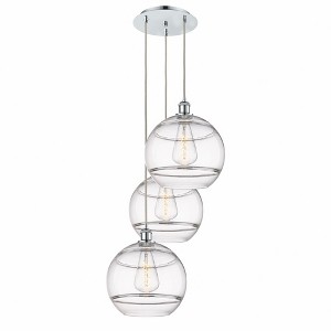 Rochester - 3 Light Cord Hung Multi Pendant In Industrial Style-40.88 Inches Tall and 18.5 Inches Wide - 1 of 1