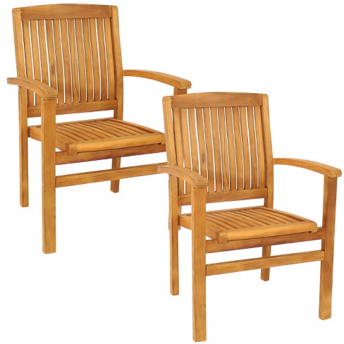 Raised Slat Back Arm Chair