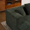 130" Deep Seat Memory Foam Sectional Sofa with 5 Pillows - 2 of 4
