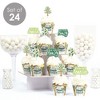 Big Dot of Happiness Family Tree Reunion - Cupcake Decoration - Family Gathering Party Cupcake Wrappers and Treat Picks Kit - Set of 24 - 2 of 4