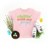The Juniper Shop Chillin With My Peeps Script Toddler Short Sleeve Tee - 2 of 2
