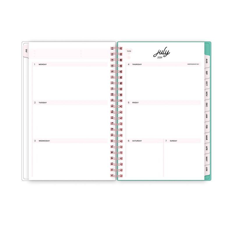 Color Me Courtney for Blue Sky 2024-25 Weekly/Monthly Planner  8&#34;x5&#34; Paradise Mint, 6 of 14