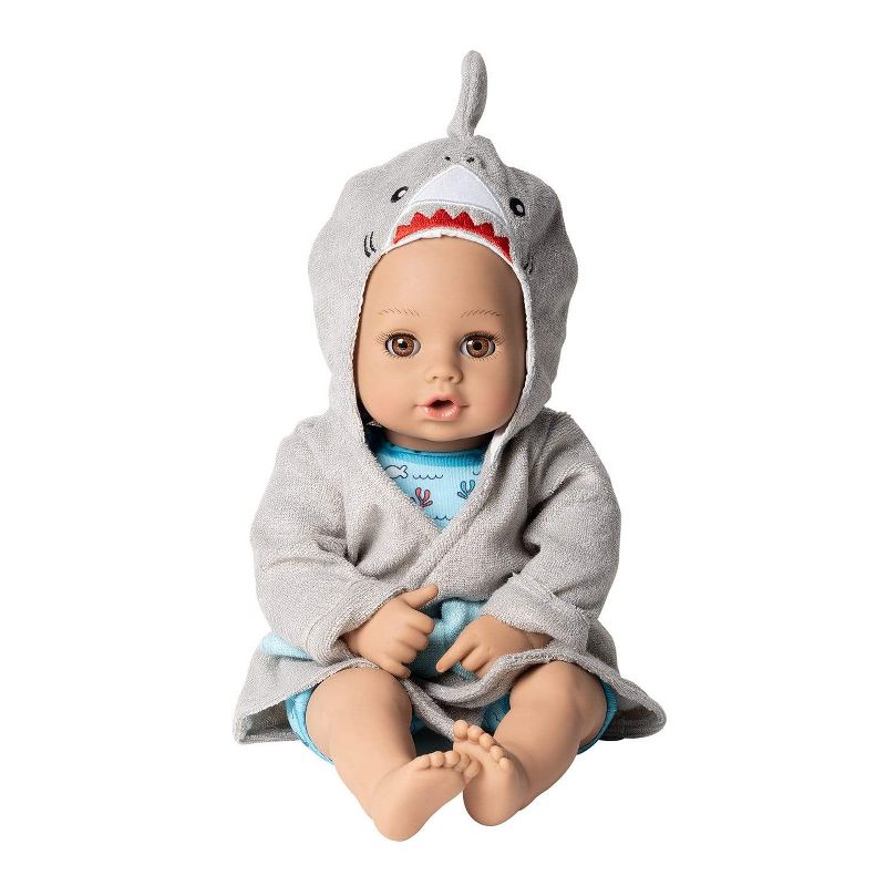 Adora Bath Toy Baby Doll in Baby Shark Themed Bathrobe - 13 inch Water Toy with QuickDri Body, 1 of 10
