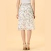 Allegra K Women's Floral Print Smocked Elastic Waist Midi Flowy Tiered Ruffle Skirt - 4 of 4