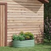 Syemin Planters Galvanized Raised Garden Bed Kit Outdoor Metal Elevated Planter Box with Safety Edging Easy DIY, Green, 41.25"*23.5"*16.5" - 2 of 4
