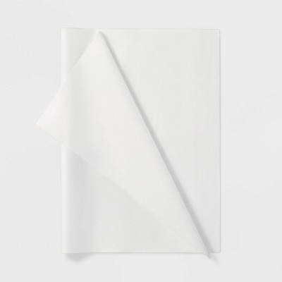 8ct Foil Dotted Pegged Tissue Paper White - Spritz 8 ct