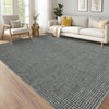 COZONY Washable Area Rug for Living Room, Bedroom & Dining Room,Non-Slip Backing Waffle Print Mat - 2 of 4