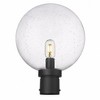 Z-Lite Laurent 1 - Light Post Light in  Black - 4 of 4