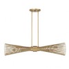 Savoy House Longfellow 6 - Light Chandelier in  Burnished Brass - 3 of 4