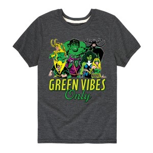 Boys' - Marvel - St. Patrick's Day Green Vibes Only Short Sleeve Graphic T-Shirt - 1 of 4