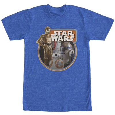 Men's Star Wars The Force Awakens Retro Droids T-Shirt